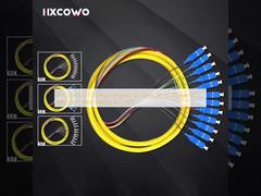 HXCOWO FTTN ไฟเบอร์ Pigtails 12 แกน SC LC Pigtail ST FC UPC/APC มม. 50/125 62.5/125