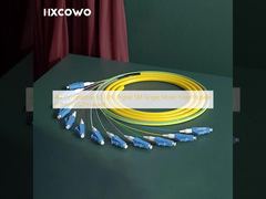 LC UPC Pigtail ที่รองรับ 4G SM ผมเปียไฟเบอร์โหมดเดี่ยวแจ็คเก็ต LSZH 0.9 มม