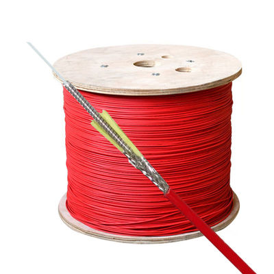 ซื้อ Red Indoor Flame Retardant Jacket DTS Distributed Temperature Sensing Fiber Optic Cable การผลิตออนไลน์