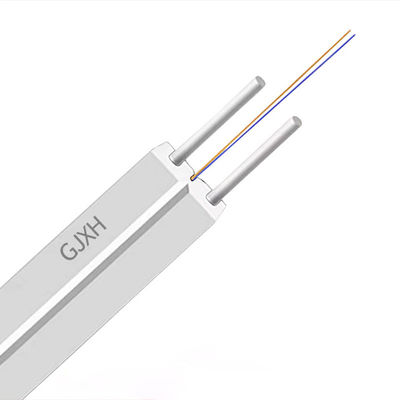 ซื้อ HXCOWO GJXH FTTH Communication Drop Fiber Optic Cable White Black Custom Length การผลิตออนไลน์