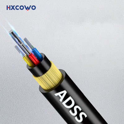 ซื้อ Customized Singlemode Fiber Optic Cable 6/12/24/48/96Core ADSS Cable การผลิตออนไลน์