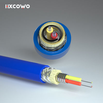 ซื้อ LSZH TPU Flexible Spiral Steel Armored Fiber Optical Cable For Dustproof Function การผลิตออนไลน์