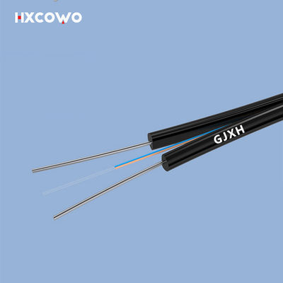 ซื้อ Speed Internet Indoor Fiber Optic Cable GJXH Metallic Strength Member G657A1 2Core การผลิตออนไลน์