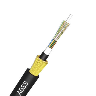 ซื้อ ADSS 24 Core Fiber Optic Cable With High Tension Wire Double Jacket การผลิตออนไลน์