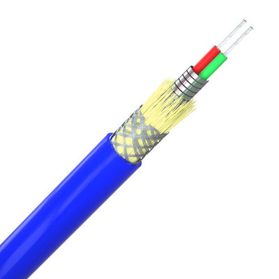 ซื้อ สายเคเบิลไฟเบอร์หุ้มเกราะโหมดเดี่ยวเหล็กเกลียวแบบยืดหยุ่น 50/125 2-288 แกน การผลิตออนไลน์