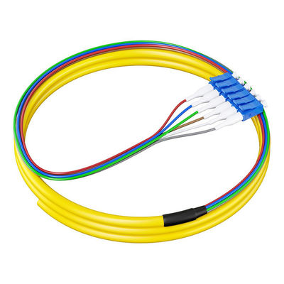 ซื้อ HXCOWO 6 สี SM 9/125 สายใย Pigtails 0.9mm G657A G652D 1.5M LC/UPC สายใยออปติก Pigtail การผลิตออนไลน์