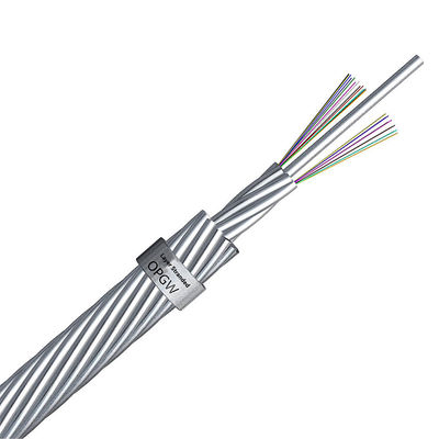 ซื้อ สายเคเบิลไฟเบอร์ออปติกหุ้มเกราะ OPGW OPPC ทางอากาศ 12 แกน G652D G655 5 กม. 3 กม. 2 กม. การผลิตออนไลน์