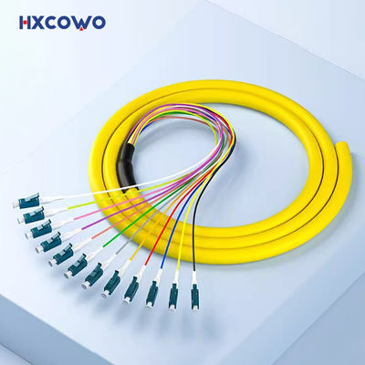 ซื้อ SM G652D G657A 0.9mm Fiber Optic Pigtail 12 Color Fiber Cores LC UPC APC Patch Cord Pigtail การผลิตออนไลน์