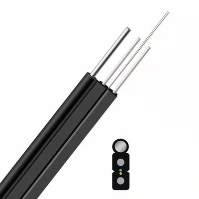 ซื้อ 1F Customized Color Figure 8 Self-supporting Bow-type GJYXCH FTTH Flat Drop Outdoor Fiber Optic Cable การผลิตออนไลน์