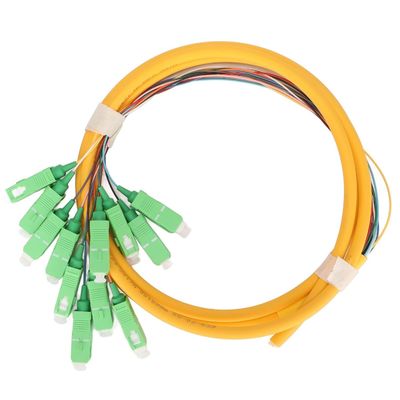 ซื้อ Connector Type SC Fiber Pigtails HXCOWO 12 Color 0.9mm SM OS2 G.657A1 Blue LSZH PVC การผลิตออนไลน์