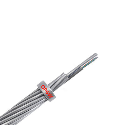 ซื้อ 40- 70C HXCOWO Earth Wire Anti Lighting OPGW Fiber Optic Cable 2-288 Cores การผลิตออนไลน์