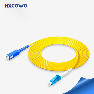 ซื้อ สายแพทช์ไฟเบอร์หุ้มเกราะแจ็คเก็ตสีเหลือง SM HXCOWO SC/UPC-LC/UPC การผลิตออนไลน์