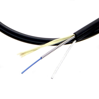 ซื้อ G657A LSZH Aerial Figure 8 Drop Indoor Outdoor Armored Fiber 2-4 Core การผลิตออนไลน์