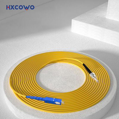 ซื้อ FTTX Fiber Optic Patch Cord with HXCOWO SC FC Connectors and SM Indoor Armored Cable การผลิตออนไลน์