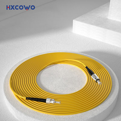 ซื้อ HXCOWO Single Mode 9/125 OS2 FC To ST Simplex OFNR 2.0mm Armored Fiber Optic Cable Patch การผลิตออนไลน์