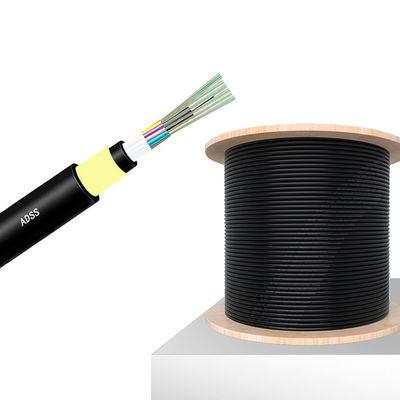ซื้อ Single Mode ADSS Fiber Cable G657A Outdoor Self Supporting Aerial Fiber Cable การผลิตออนไลน์