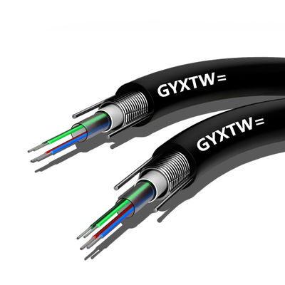 ซื้อ Black Outdoor Armored Fiber Optic Cable G652D Duct Optical Fiber Cable การผลิตออนไลน์