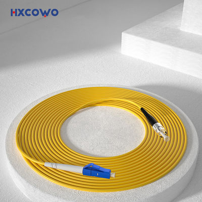 ซื้อ HXCOWO SM SX G657A2 LC/UPC-FC 2 3mm LSZH Armored Fiber Optic Cable Patch for Wifi Network การผลิตออนไลน์