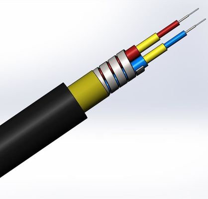 ซื้อ SM LC SC FC CPRI กันน้ำ FTTA จัมเปอร์สายเคเบิลไฟเบอร์ออปติกหุ้มเกราะ 7.0 มม. 2C 4C การผลิตออนไลน์
