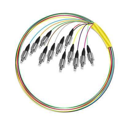 ซื้อ speed HXCOWO 12 Core G652D LSZH FC Fanout Bunchy Breakout Fiber Optic Pigtail for 4g Network การผลิตออนไลน์