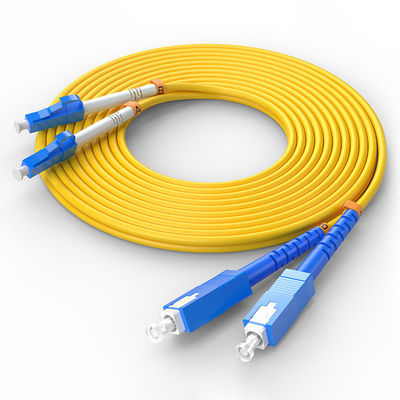 ซื้อ FTTH FTTxFTTB Network LC-SC Multimode Duplex Fiber Optic Cable with Customized Colors การผลิตออนไลน์