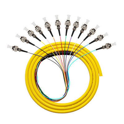 ซื้อ Multimode 50/125 62.5/125 SM 12 Cores Coated Fiber Optic Pigtail for 4g Network Solution การผลิตออนไลน์