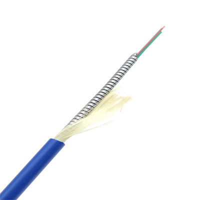 ซื้อ Stainless Steel OM3 OM4 Armored Fiber 6 Core G652D PVC LSZH การผลิตออนไลน์