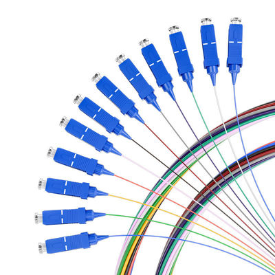 ซื้อ G652D G657A Fiber Optic Pigtail 12 Color Loose Tube Tight Buffer SC UPC Pigtail การผลิตออนไลน์