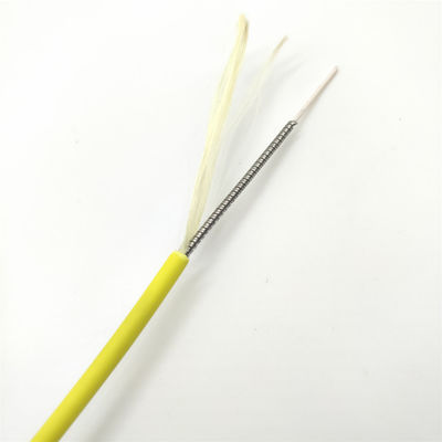 ซื้อ 10D Bending Radius Direct Indoor Spiral Steel Armored Optical Cable 1-12 Core 1km การผลิตออนไลน์