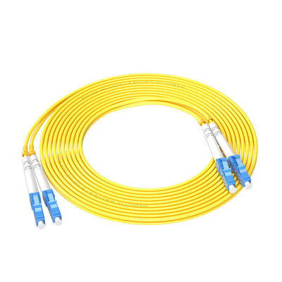 ซื้อ สายไฟเบอร์ธรรมดา 3m LC-LC 2core 3.0mm โดย HXCOWO ความยาวคลื่น 850nm/1310nm/1550nm การผลิตออนไลน์