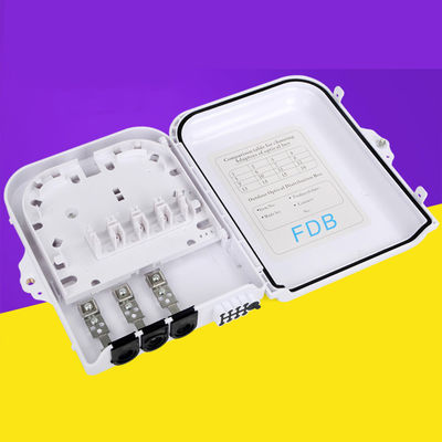 ซื้อ PC/ABS 8 Core Optical Fiber Terminal Box Wall Mounted Outdoor Fiber Termination Box การผลิตออนไลน์