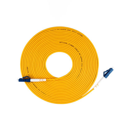 ซื้อ Indoor SM G652D G657A1 G657A2 Simplex 3.0mm LC UPC Fiber Optic Cable Patch for FTTxFTTB การผลิตออนไลน์