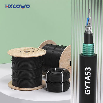 ซื้อ สายใยไฟเบอร์ GYTA53 ด้านนอกสายไฟเบอร์ออปติก การผลิตออนไลน์