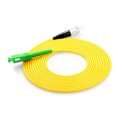 ซื้อ PVC LSZH Fiber Optic Cable Patch SC FC LC ST Connector Type HXCOWO G652D G657A APC UPC การผลิตออนไลน์