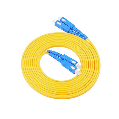 ซื้อ PVC LSZH HXCOWO FTTH 1.6mm 2mm 3mm Duplex SC UPC Jumper 1.5m 3.5m Armored Fiber Optic Cable Patch การผลิตออนไลน์