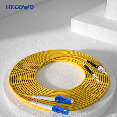 ซื้อ 1.5m Yellow Duplex Armored Patch Cord HXCOWO 2.0mm SM MM 9/125 LC/UPC To ST การผลิตออนไลน์