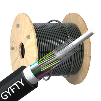 ซื้อ สายใยไฟเบอร์ออปติกสําหรับการสื่อสารโทรคมนาคม 2-288 คอร์นอก ไม่โลหะ G652D GYFTY การผลิตออนไลน์