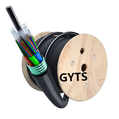 ซื้อ GYTS 24 48Cores Outdoor SM Direct Burial Armored Fiber Optic Cable For Stable Network การผลิตออนไลน์