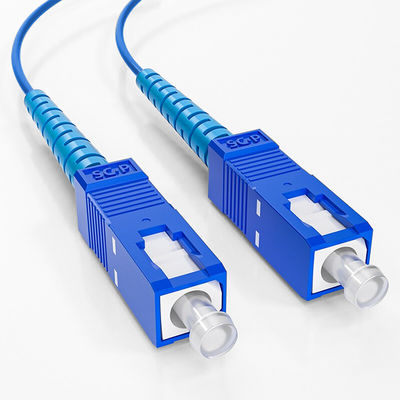 ซื้อ Blue SC SM 2.0 MM 3.0 MM 1M 2M 5M 10M สายแพทช์ไฟเบอร์หุ้มเกราะสำหรับเครือข่าย FTTN การผลิตออนไลน์