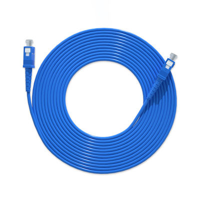 ซื้อ HXCOWO Single Mode Simplex SC UPC Fiber Jumper Spiral Armored Fiber Optic Cable Patch การผลิตออนไลน์