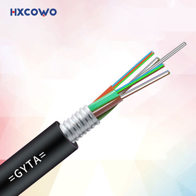 ซื้อ สีที่กําหนดเอง GYTA สายไฟเบอร์ออปติกที่ป้อมกันสําหรับการสื่อสารท่อลอย การผลิตออนไลน์