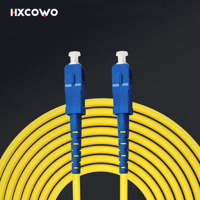 ซื้อ สายแพทช์ไฟเบอร์ออปติกหุ้มเกราะ FTTH G652D G657A1 G657A2 HXCOWO SC SC UPC APC การผลิตออนไลน์