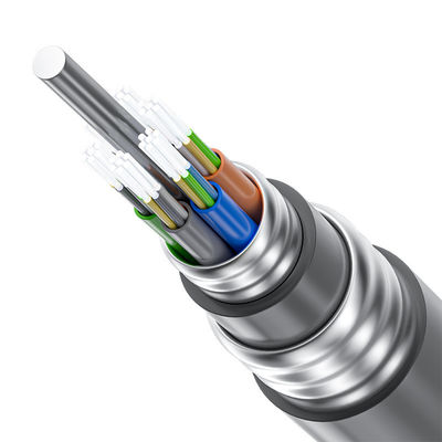 ซื้อ GYTA53/GYTA/GYTS Black Outdoor Fiber Optic Cable For Underground Direct Buried Duct การผลิตออนไลน์