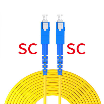 ซื้อ 1core Fiber Optic Patch Cord SC To SC UPC/APC 2.0mm/3.0mm G652D/G657A for in FTTH การผลิตออนไลน์