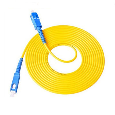 ซื้อ G652D/G657A1/G657A2/OM1/OM2/OM3/OM4 Fiber Optic Drop Patchcord With SC-SC Connector การผลิตออนไลน์