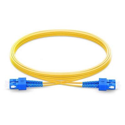 ซื้อ สายแพทช์ไฟเบอร์หุ้มเกราะโหมดเดียว SC UPC ถึง SC UPC ดูเพล็กซ์ 2.0 มม. PVC OFNR 9/125 การผลิตออนไลน์