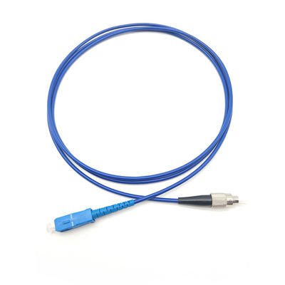 ซื้อ Blue SS Single Mode Fiber Patch Cord G625D Pre Terminated Fiber Cable การผลิตออนไลน์
