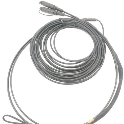 ซื้อ LC/UPC-LC/UPC SM 9/125 7.0 มิลลิเมตร ป้องกันแมลงในกลางแจ้ง FTTA สายพัดปลาไฟเบอร์ออปติกเกราะ 1m/2m/3m/100m การผลิตออนไลน์
