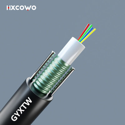 ซื้อ Outdoor Armored GYXTW Fiber Optic Cable 2-288 Cores G652D/G657A1/G657A2 Fiber Type Custom Length การผลิตออนไลน์