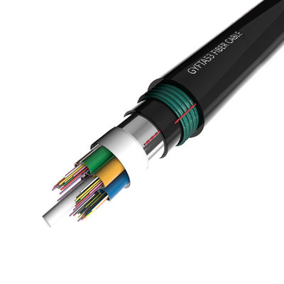 ซื้อ GYFTA53 Double Armored Fiber Optic Cable with 2-288 Cores Loose Tube Stranded Design for Direct Burial Applications การผลิตออนไลน์